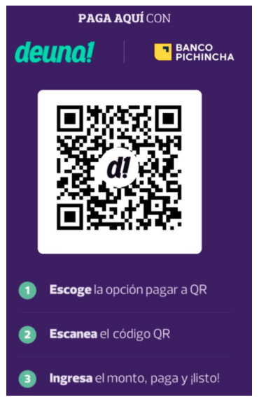 QR Code for Payment (Ecuador Only)